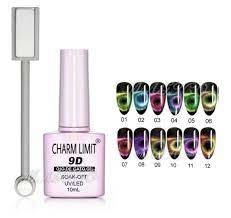 ESMALTE SEMIPERMANENTE DE UÑAS MARCA CHARM LIMIT OJO DE GATO 9 D POR 10ml * Para secado con Cabina UV/LED SEMIPERMANENTE (CH) en internet