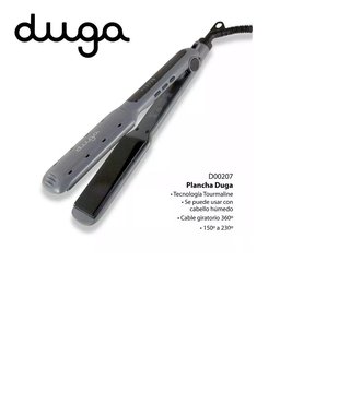 PLANCHA PARA CABELLO HUMEDO Y SECO DE ALTA TEMPERATURA 230°C MARCA DUGA MODELO SW207 * D207 - TODOPELUQUERIAS