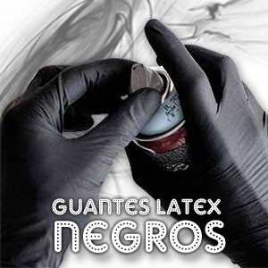 GUANTES NEGROS DE NITRILO REFORZADOS POR 100 UNIDADES (50 PARES) PARA ALISADOS, PELUQUERIA, TATUAJES, ETC. en internet