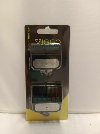 JUEGO DE 2 PEINES GUIA PREMIUM MARCA VIGGO N° 1 1/2 (4,5 mm) + N° 1/2 (1,5 mm) COMPATIBLE CON SUPER TAPER, HOME PRO y otras