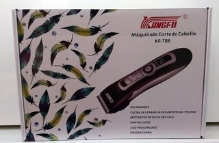 CORTADORA RECARGABLE PROFESIONAL MARCA KANGFU MODELO KF-T86 CUCHILLA CERAMICA - tienda online