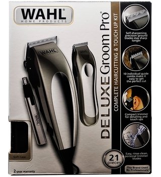 COMBO CORTADORA + PATILLERA + NASAL MARCA WAHL MODELO DELUXE GROOM PRO - tienda online