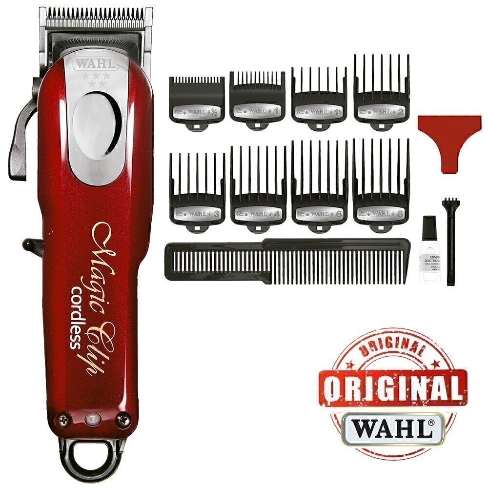 CORTADORA PROFESIONAL MARCA WAHL MODELO MAGIC CLIP CORDLESS INALAMBRICA  SERIE 5 STAR + ACCESORIOS