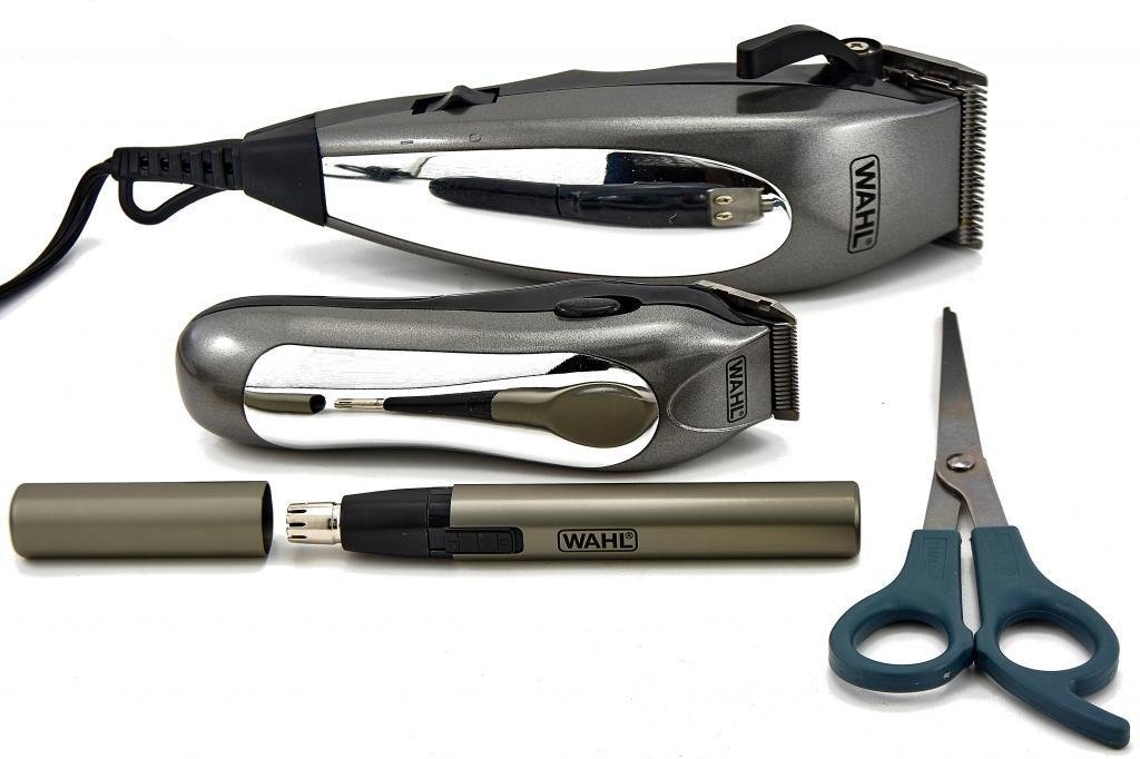 COMBO CORTADORA PATILLERA NASAL MARCA WAHL MODELO DELUXE GROOM PRO