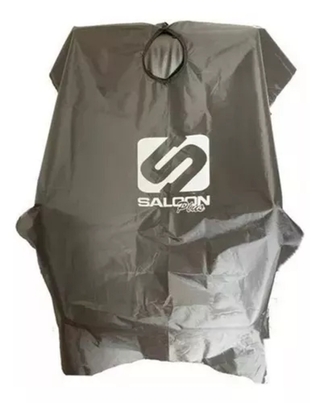 PEINADOR TELA IMPERMEABLE SILVER PARA PELUQUERIA MARCA SALOON