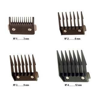 PEINE GUIA CLIP METAL MARCA WAHL COMPATIBLE CON OSTER, ANDIS, GTS * Nº 1 (3mm); Nº 2 (6mm); Nº 3 (10mm) ó Nº 4 (13mm) - comprar online