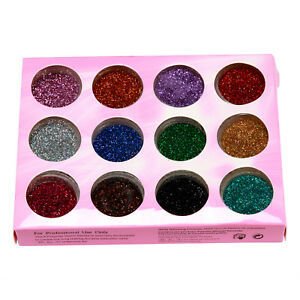 POLVO BRILLANTE * 12 COLORES SURTIDOS * MANICURIA UÑAS DECORACION - comprar online