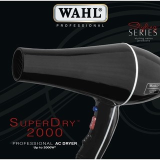 SECADOR PROFESIONAL MARCA WAHL CON 2000 WATT DE POTENCIA MODELO SUPER DRYER - COLOR NEGRO ó TURQUESA - comprar online