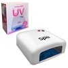 CABINA PROFESIONAL UV 36 WATT CON TIMER MARCA TEKNIKPRO MODELO SPA PARA UÑAS GELIFICADAS Y ESMALTE SEMIPERMANENTE