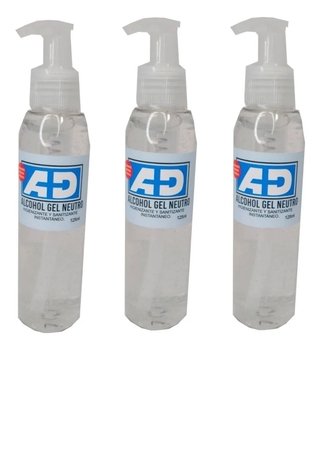 ALCOHOL EN GEL * ANTIBACTERIAL, NEUTRO , SANITIZANTE POR 100 ml. MARCA AD en internet