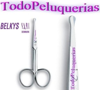 TIJERA DE CORTE PUNTA ROMA PARA NARIZ, BEBES DE 4 PULGADAS (10,5 cm) MARCA BELKYS MODELO TU001 TU-01D - comprar online