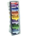 SET DE 8 PEINES GUIA DE COLORES SIMIL WAHL PARA CORTADORAS DE PELO MODELO HS32639 (SA)