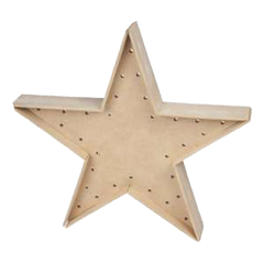 Estrella facetada para luces con tapa