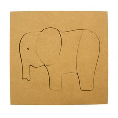 Rompecabeza Elefante Con Base