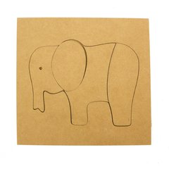 Rompecabeza Elefante Con Base en internet