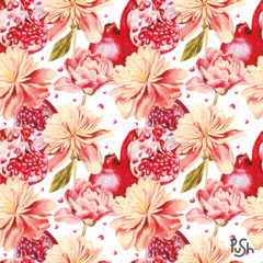 MURAL 170- RED FLOWER - comprar online