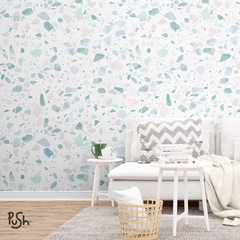 MURAL 048- TERRAZO CELESTE - comprar online