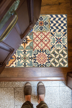 ALFOMBRA VINÍLICA 001 - AZULEJOS BARCELONA - Push vinilos