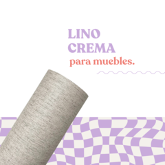 SIMIL LINO CREMA - 120 CM DE ANCHO X 50 CM LINEAL