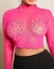 REMERA FUCSIA DE TUL 'STRASSY CHEST' - comprar online