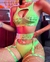 SET 'HONEY' VERDE NEON - comprar online