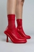 BOTAS ROJAS 'FLUFFY PLATFORM' - comprar online