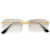 ANTEOJOS RECTANGLE RIMLESS GOLD en internet