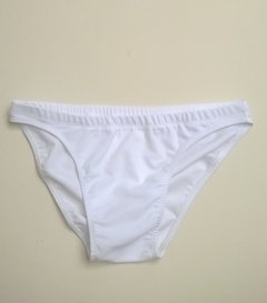 cueca slip lateral estreita  lycra sob medida branca