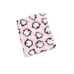 Cobertor Soft Pata Chic - Pinguim Rosa