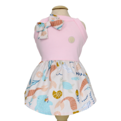 Vestido Malha Petit Pata Chic - Encanto Coral - comprar online