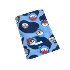 Cobertor Soft Pata Chic - Pinguim Azul