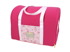 Bolsa Transporte Tecido Pata Chic Doce Flor Rosa - Liso Pink - comprar online