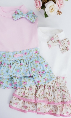 Vestido Malha Pata Chic Verão '24 Floral Romantic - Rosa - loja online
