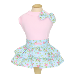 Vestido Malha Pata Chic Verão '24 Floral Romantic - Rosa - comprar online