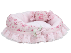 Cama Fancy Pata Chic Doce Flor - Rosa