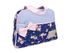 Bolsa de Mão Pata Chic Doce Flor - Marinho