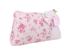 Necessaire Clutch Pata Chic Doce Flor - Rosa