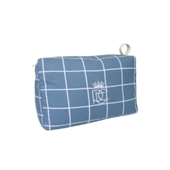 Necessaire Pata Chic Grid - Azul