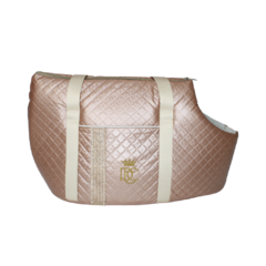 Bolsa Passeio em Courano Pata Chic Strass - Cobre