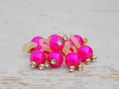 PE050 - Pérolas c/ Strass 50 Unidades - Pink