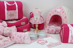 Bolsa Passeio Tecido Pata Chic Doce Flor Rosa - Liso Pink - comprar online