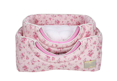 Toca Retangular Tecido Pata Chic Doce Flor - Rosa - comprar online