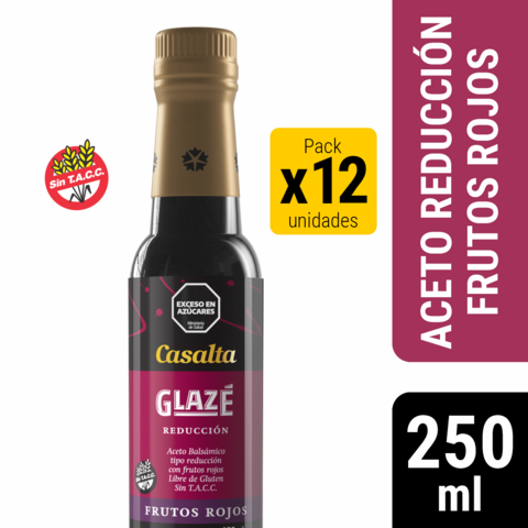 12 unid. Glazé Frutos Rojos Casalta x 250 ml