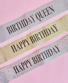 Imagen de Banda glitter Happy Birthday