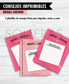 Consejos Bridal Shower - Imprimible