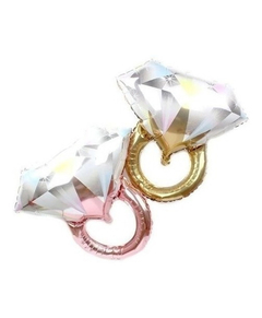 Globo anillo de diamante rosa gold - comprar online