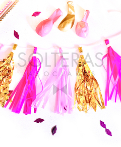 Guirnalda Pompón Pink & Gold - tienda online