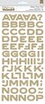 Thickers alfabeto y numeros dorado y blanco X 139 piezas carton autoadhesivo en internet
