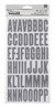 Stickers Alfabeto Numeros de Goma color gris 103 Piezas - comprar online
