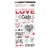 HELLO LOVE EPOXY STICKERS DIMENSIONALES FRASES Y CORAZONES - comprar online